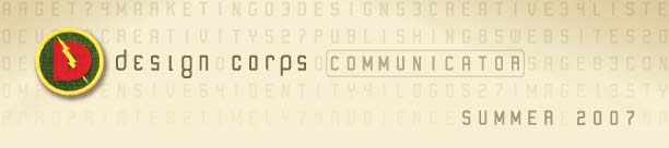 Design Corps Communicator Spring 07 Banner